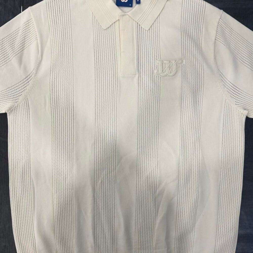 Kith Men's Cream and White Polo-shirts